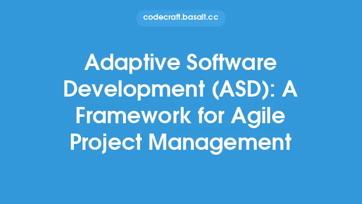 Adaptive Software Development (ASD): A Framework for Agile Project Management Thumbnail
