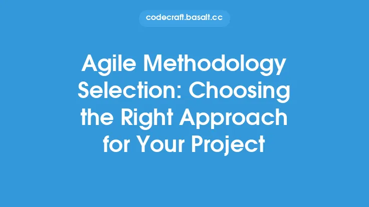 Agile Methodology Selection: Choosing the Right Approach for Your Project Thumbnail