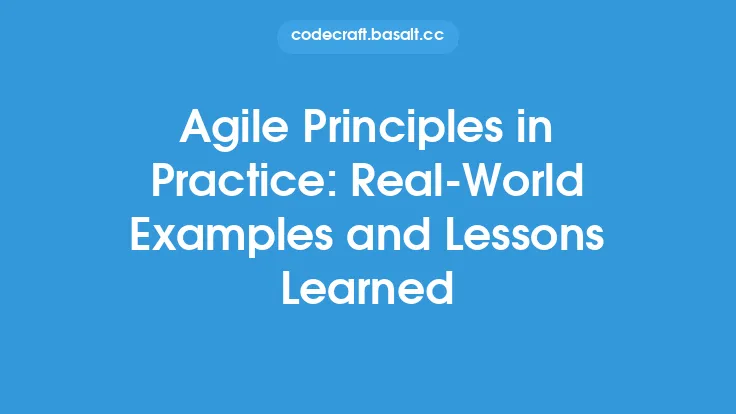 Agile Principles in Practice: Real-World Examples and Lessons Learned Thumbnail