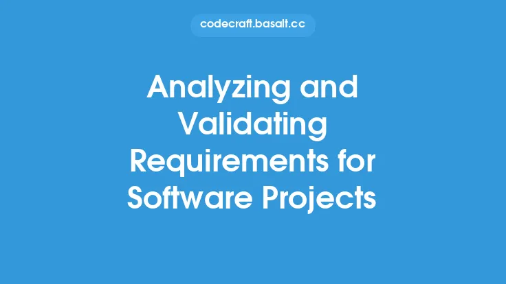 Analyzing and Validating Requirements for Software Projects Thumbnail