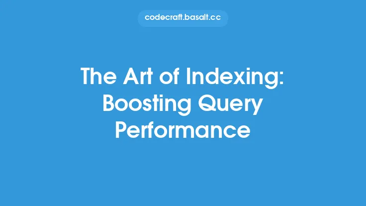 The Art of Indexing: Boosting Query Performance Thumbnail