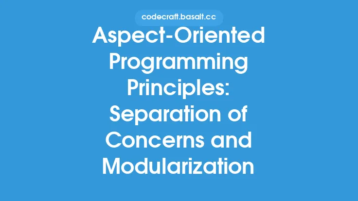Aspect-Oriented Programming Principles: Separation of Concerns and Modularization Thumbnail