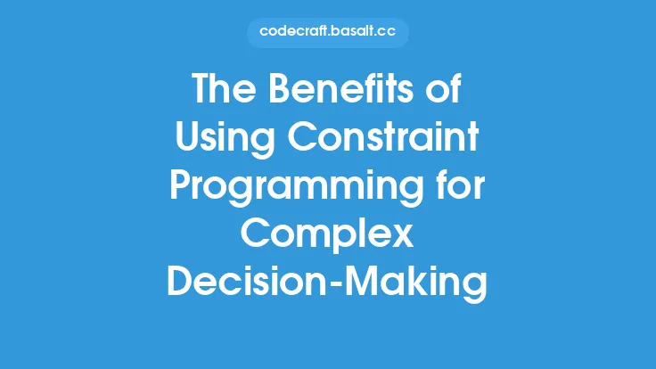 The Benefits of Using Constraint Programming for Complex Decision-Making Thumbnail