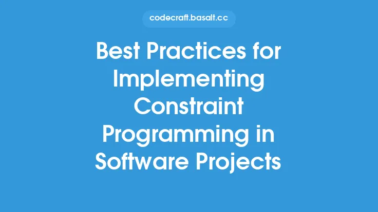 Best Practices for Implementing Constraint Programming in Software Projects Thumbnail
