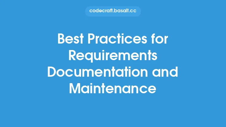 Best Practices for Requirements Documentation and Maintenance Thumbnail