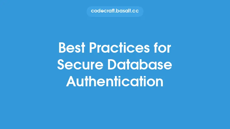 Best Practices for Secure Database Authentication Thumbnail
