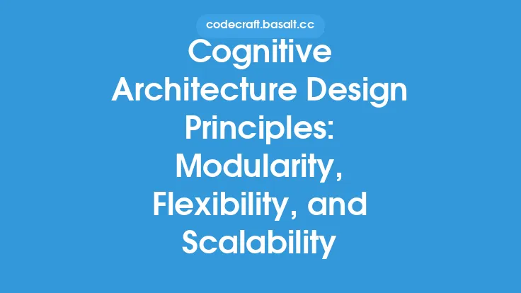 Cognitive Architecture Design Principles: Modularity, Flexibility, and Scalability Thumbnail