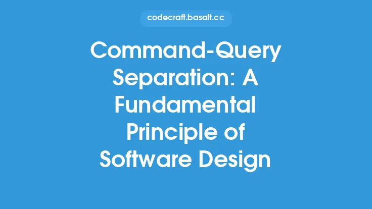 Command-Query Separation: A Fundamental Principle of Software Design Thumbnail