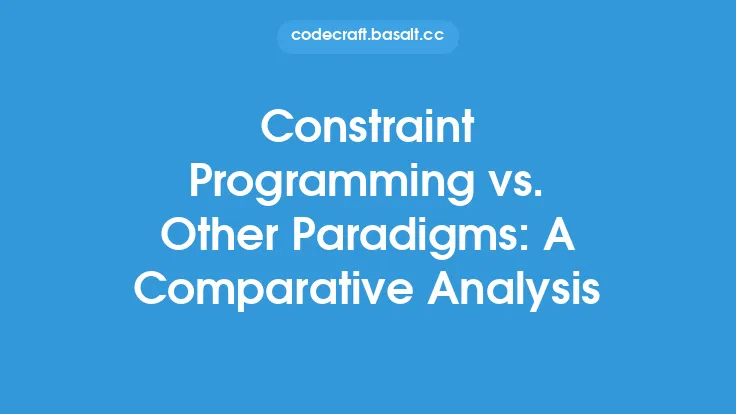 Constraint Programming vs. Other Paradigms: A Comparative Analysis Thumbnail