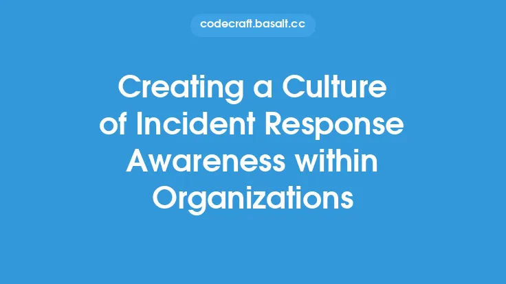 Creating a Culture of Incident Response Awareness within Organizations Thumbnail