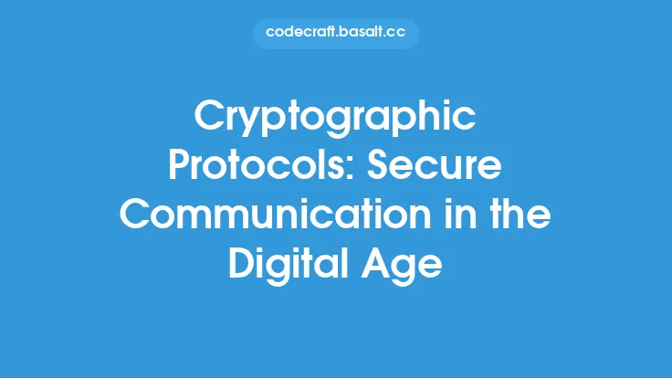 Cryptographic Protocols: Secure Communication in the Digital Age Thumbnail