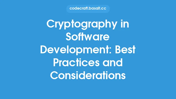 Cryptography in Software Development: Best Practices and Considerations Thumbnail