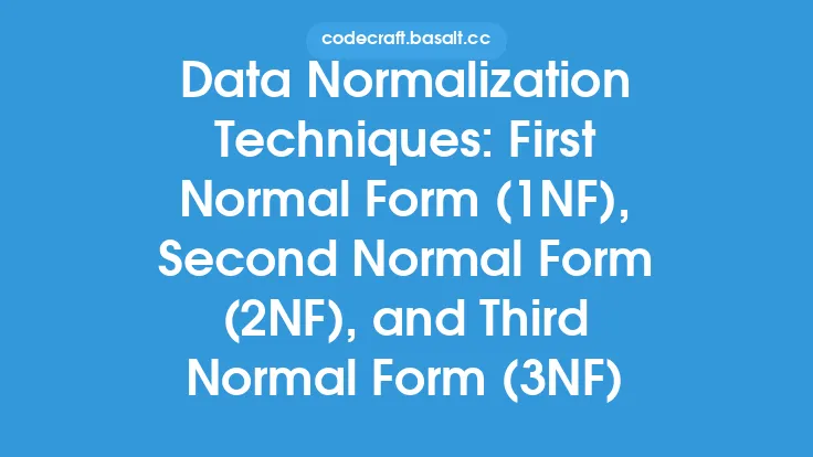 Data Normalization Techniques: First Normal Form (1NF), Second Normal Form (2NF), and Third Normal Form (3NF) Thumbnail