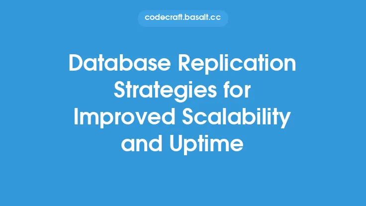 Database Replication Strategies for Improved Scalability and Uptime Thumbnail
