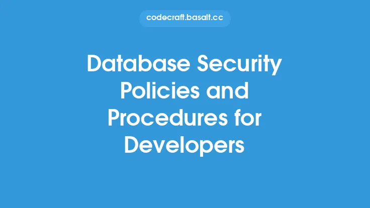 Database Security Policies and Procedures for Developers Thumbnail