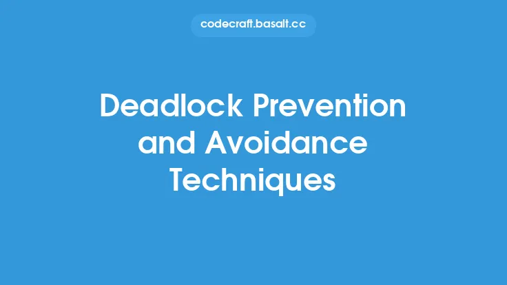 Deadlock Prevention and Avoidance Techniques Thumbnail