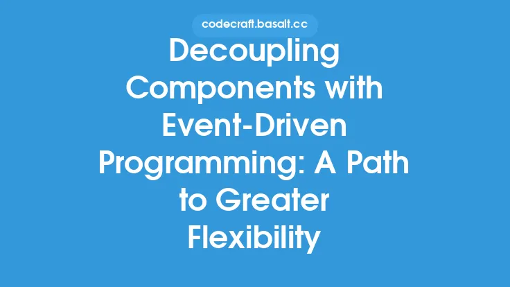 Decoupling Components with Event-Driven Programming: A Path to Greater Flexibility Thumbnail