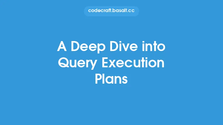 A Deep Dive into Query Execution Plans Thumbnail