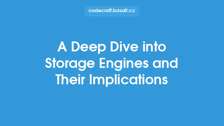 A Deep Dive into Storage Engines and Their Implications Thumbnail