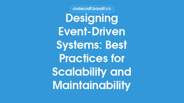 Designing Event-Driven Systems: Best Practices for Scalability and Maintainability Thumbnail