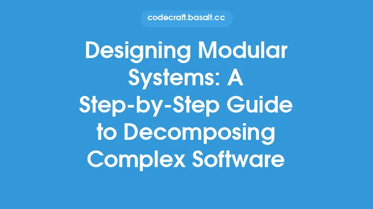 Designing Modular Systems: A Step-by-Step Guide to Decomposing Complex Software Thumbnail