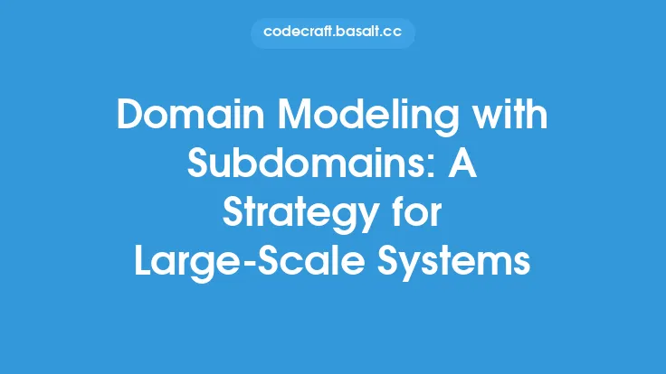 Domain Modeling with Subdomains: A Strategy for Large-Scale Systems Thumbnail