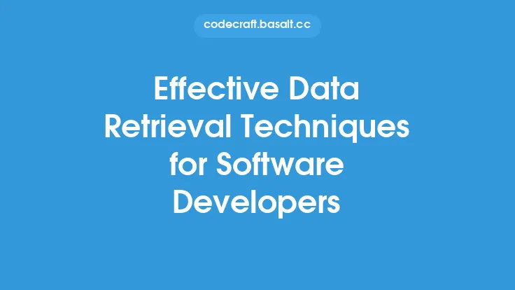 Effective Data Retrieval Techniques for Software Developers Thumbnail