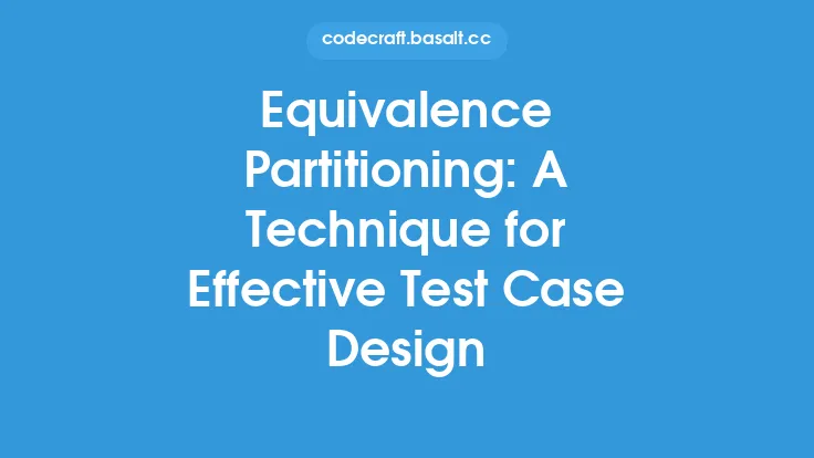 Equivalence Partitioning: A Technique for Effective Test Case Design Thumbnail