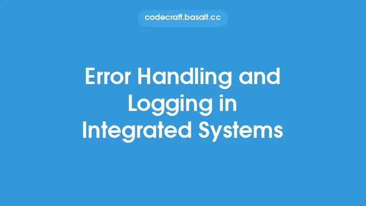 Error Handling and Logging in Integrated Systems Thumbnail
