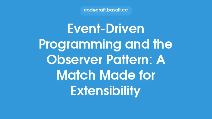 Event-Driven Programming and the Observer Pattern: A Match Made for Extensibility Thumbnail