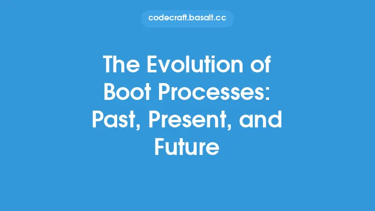 The Evolution of Boot Processes: Past, Present, and Future Thumbnail