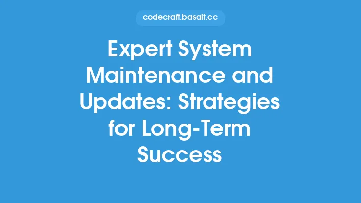 Expert System Maintenance and Updates: Strategies for Long-Term Success Thumbnail