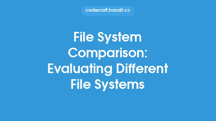 File System Comparison: Evaluating Different File Systems Thumbnail