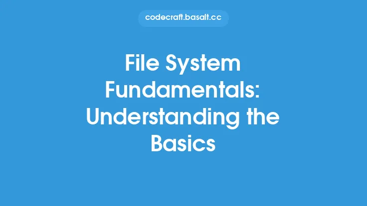 File System Fundamentals: Understanding the Basics Thumbnail
