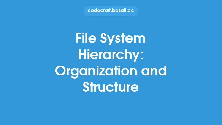 File System Hierarchy: Organization and Structure Thumbnail