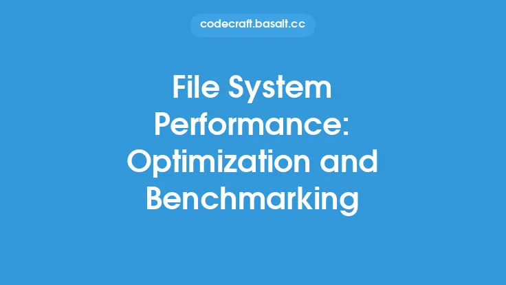 File System Performance: Optimization and Benchmarking Thumbnail