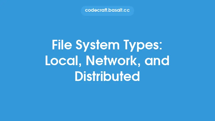 File System Types: Local, Network, and Distributed Thumbnail