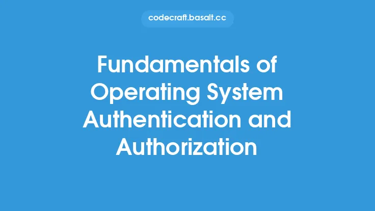 Fundamentals of Operating System Authentication and Authorization Thumbnail
