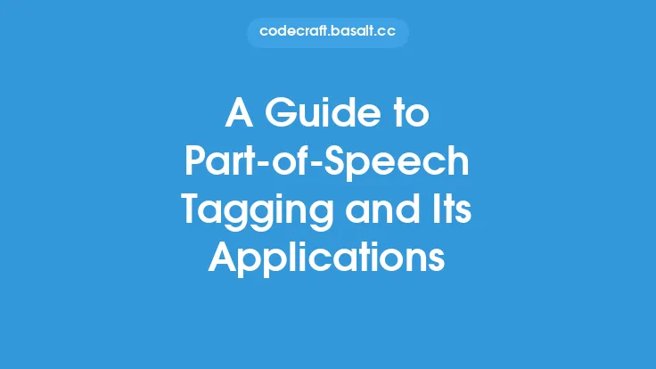 A Guide to Part-of-Speech Tagging and Its Applications Thumbnail