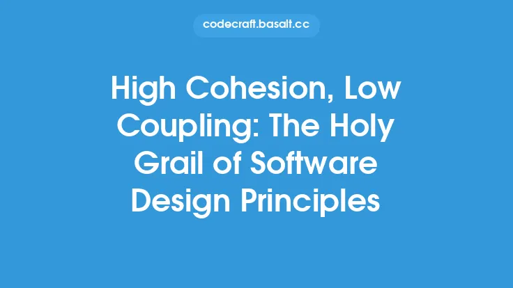 High Cohesion, Low Coupling: The Holy Grail of Software Design Principles Thumbnail