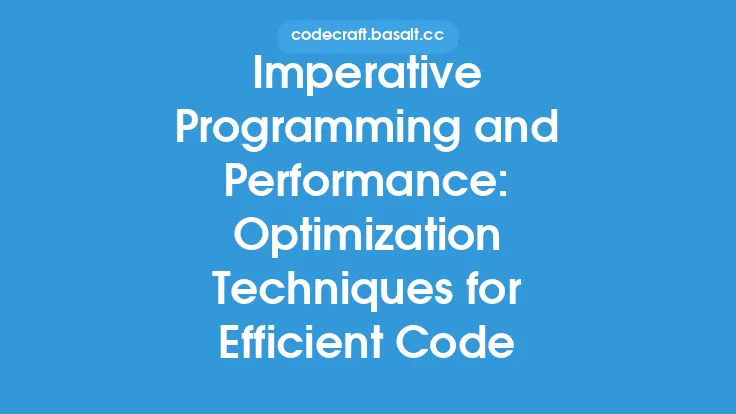 Imperative Programming and Performance: Optimization Techniques for Efficient Code Thumbnail