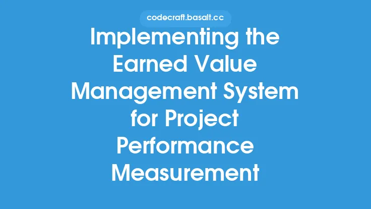 Implementing the Earned Value Management System for Project Performance Measurement Thumbnail