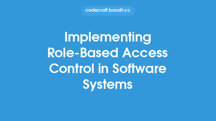 Implementing Role-Based Access Control in Software Systems Thumbnail
