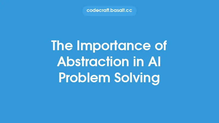 The Importance of Abstraction in AI Problem Solving Thumbnail