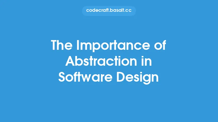 The Importance of Abstraction in Software Design Thumbnail