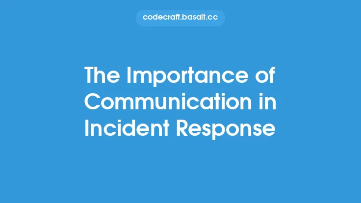 The Importance of Communication in Incident Response Thumbnail