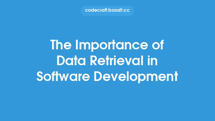 The Importance of Data Retrieval in Software Development Thumbnail