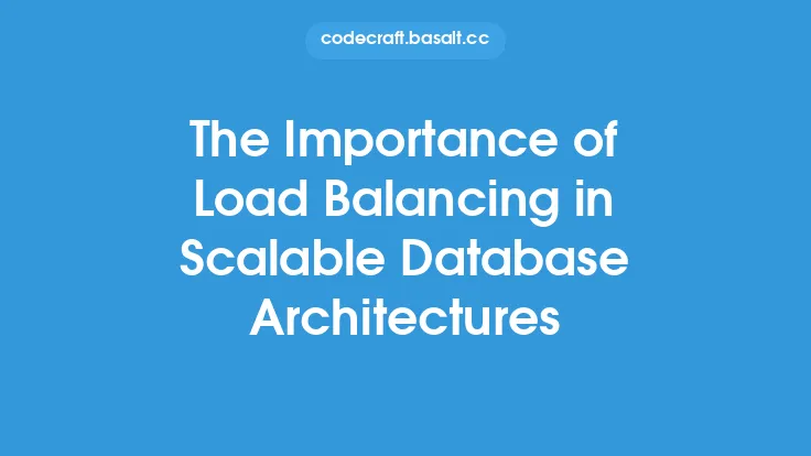 The Importance of Load Balancing in Scalable Database Architectures Thumbnail