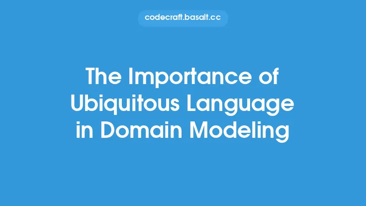The Importance of Ubiquitous Language in Domain Modeling Thumbnail