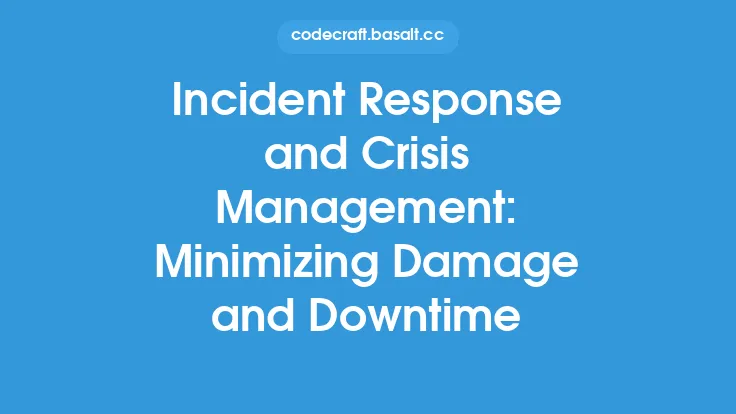 Incident Response and Crisis Management: Minimizing Damage and Downtime Thumbnail